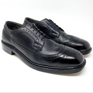 NETTLETON Men’s 12 Black Wingtip Steel Toe Shoe